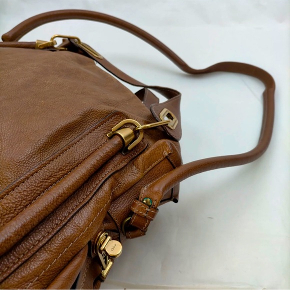 Chloe Paraty Brown Leather Satchel Handbag - Picture 4 of 9